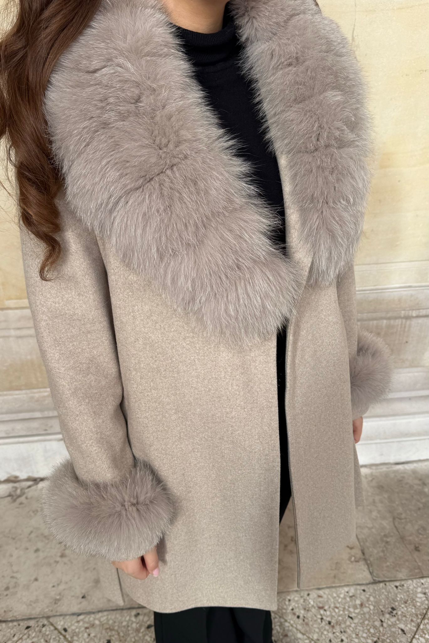 Grey coat